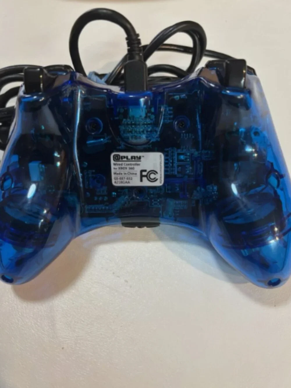 RZ Play Gaming Wired Controller for Xbox 360 Clear Blue GS-037-032